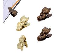 NBEADS 4 Pcs Travelers Notebook Page Holder, 2 Colors Fox-Shaped Design Alloy Journal Clip Metal Book Clip Travelers Notebook Accessory for Journaling Cookbook Sketchbook Office Document Organization