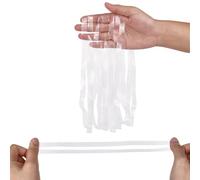 NBEADS 40 Pcs Clear Large Rubber Bands, 10mm Wide TPU Elastic Band Heavy Duty Binding Straps for Books Camera Art Office Supplies Kitchen Home Wrapping Fixing, 50cm