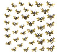 NBEADS 48 Pcs 2 Sizes 3D Bee Stickers, Gold Removable Honeycomb Decor with 60 Pcs Stickers for Home Office Fridge Party Supplies Wall Craft Decorations