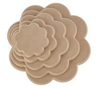 NBEADS 5 Pcs 5 Sizes Pottery Wheel Bat, Flower Shape Ceramics Plate Medium Density Fiberboard Sheet Wood Ceramics Tools Wood Pottery Tools for Clay Handbuilding DIY, 1.5cm Thick