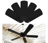 NBEADS 5 Pcs Replacement Fan Blades, 42.1x15.5cm Ceiling Fan Waterproof Blades Replacement for 42/52inch Blades Broken Substitution Replacing Indoor Outdoor Summer, Black