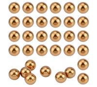 NBEADS 50 pcs 1.2cm Precision Solid Brass Bearing Balls, Brass Balls for Ball Mill, Tumbler, Weights, Craft Decorations, Bearings, Valves, Machinery