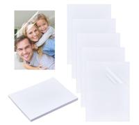 NBEADS 50 Pcs Cold Laminating Film Sheet, 21.5 x 16 cm A5 Self-Adhesive Laminating Pouches Clear PVC Cold Laminating Film for Cards, Photos, Stickers, Documents