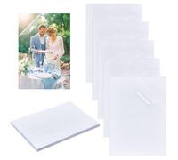 NBEADS 50 Pcs Cold Laminating Film Sheet, 30.5X 21.5cm A4 Self-Adhesive Laminating Pouches Clear PVC Holographic Protective Film for Business Cards, Photos, Stickers, Documents