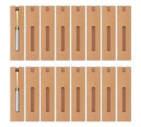 NBEADS 50 Pcs Kraft Pen Gift Boxes, Burlywood Slip-in Pen Packaging Box for Pencil Ballpoint Fountain Pen Display and Office School Supplies, 15.5x4cm