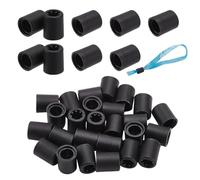 NBEADS 50 Pcs Sliding Lock Clasp, Plastic Event Wristband Clasp One-Way Sliding Lock Clasp Disposable Pull Wrist Buckles Plastic Barbed Buckles for Festivals Music Shows Sporting Events Checks, Black