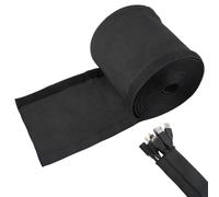 NBEADS 5m Hook and Loop Nylon Fast Wrap Sleeve Cable Management, 178mm Wide Polyester Self-Adhesive Fire Resistant Wire Protective Sleeve Flame Retardant Cord Organizer for Home Industrial Ship Car