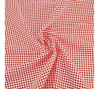 NBEADS 5x1.52m Tartan Polyester Fabric, Checkerboard Pattern Fabric Check Plaid Outdoor Fabric by The Yard for DIY Craft Sewing Home Decoration, Red and White