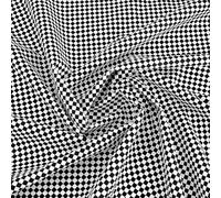 NBEADS 5x1.52m Tartan Polyester Fabric, Checkerboard Pattern Fabric Check Plaid Outdoor Fabric by The Yard for DIY Craft Sewing Home Decoration, Black and White