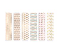 NBEADS 6 Pcs Texture Theme Painting Stencils, Reusable Drawing Stencil Border Stencil Decorative Stencil Template for Painting on Wood Fabric Paper Walls Canvas Furniture, 30x7.6cm