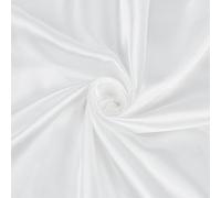 NBEADS 6 Yards/5.48m Charmeuse Satin Fabric, 150cm Shiny Cloth Silky Fabric for Wedding Bridal Decoration Fashion Apparel Crafts, White