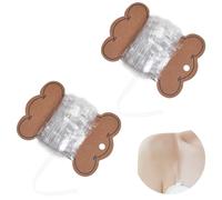 NBEADS 65.6 Yards Elastic Clear Bra Strap, Transparent Elastic Strap 6mm Invisible Bra Straps Flexibility Clear Elastic for Women DIY Bra Cloth Sewing Project