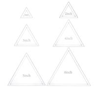 NBEADS 6Pcs 6 Styles Acrylic Quilting Template, Triangle Patchwork Rulers and Templates Set Quilting and Sewing Ruler for Sewing DIY Craft