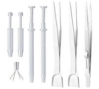 NBEADS 7Pcs 4 Styles Sprinkles Tools for Cake Decorating, Cake Decorating Tools Set Piercing Ball Grabber Tool Cake Tweezers Pearl Sprinkle Spoon for Baking Cookies Cupcake Decoration