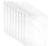NBEADS 8 Pack A6 Clear Plastic Cover, 29.5×20cm Notebook Protective Cover Scrapbook Replacemet for Report Protector Sleeve Journal Weeks Planners and Books