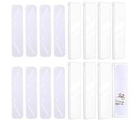 NBEADS 8 Sets Jewelry Display Card, Rectangle Necklace Holder with 8 Pcs Zip Lock Bags, Anti-Tangle Necklace Organizer for Jewelry Store Retail Packaging DIY Craft Travel and Home