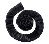 NBEADS 9 Yards Ruffle Lace Trim, 30mm Wide Pleated Edge Trim Ruffled Wave Edge Ribbon for Sewing Bridal Dress Clothes Decoration, Black