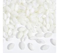 NBEADS About 110Pcs Rice White Shell Beads, 4mm Natural Seashell Color Beads Natural Pearl Loose Gemstone Beads for DIY Crafts Making Jewelry Bracelets Necklaces, Hole: 0.4mm