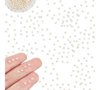 NBEADS About 140Pcs Mini Natural Cultured Freshwater Pearl Beads, 1.5~3mm Small Potato Shape White Freshwater Pearl Loose Round Pearl Charms Beads for Beading Bracelet Jewelry Making