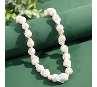 NBEADS about 20 Pcs Freshwater Pearl Beads Strand, 13~27 mm Teardrop Natural Culd Freshwater Pearl Beads Irregular Nuggets Pearl Charms For Earrings Pendant Jewelry Making, Creamy White