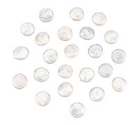 NBEADS about 21 Pcs Freshwater Pearl Beads Strand, 18x14mm Rectangle Shape White Natural Culd Freshwater Pearl Beads Irregular Pearl Charms For Earrings Pendant Jewelry Making