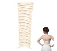 nbeads Corset Kit Dress Zip Replacement Corset Back Set with Adjustable Fit for Formal Prom Dresses, beige, M