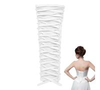 nbeads Corset Kit Dress Zip Replacement Corset Back Set with Adjustable Fit for Formal Prom Dresses, White, M