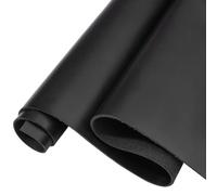 NBEADS Crazy Horse Leather Sheets, 30x61cm Rectangle Decorative Table Mat Craft Leather Pieces for Crafts Tooling Sewing Hobby Workshop, 2-2.5mm Thick, Black