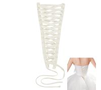 NBEADS Dress Kit Corset Back Adjustable Fit Satin Wedding Corset Kit for Women's Formal Prom, Beige