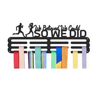 NBEADS Medals Hanger Display Holder Rack, We Believed We Could So We DiD Medals Display Wall Mounted Frame Sports Medal Holder Racks for Competition Medal Ribbon Wall Hanging Display