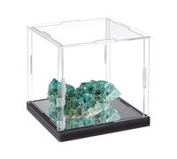 NBEADS Mirrored Clear Acrylic Box, Versatile Acrylic Case Square Display Organizer box for Figures Home Storage and Character Souvenirs, 11.5x11.4x10.7cm