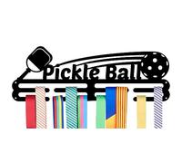 NBEADS Pickleball Medal Holder, Medal Hanger Display for Wall with 16inch Lrace Medal Display Upgraded with Simple Design for Pickleball gymanstics Race Swim Mounted Over 50 Medals Easy to Install