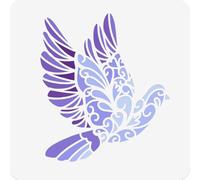 NBEADS Pigeon Painting Stencils, 30x30cm Bird Stencil Templates for Painting Spring Nature Templates Large Reusable Stencil Drawing Templates for Wood Wall Canvas Furniture Porch Home Decor