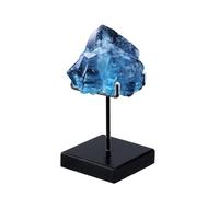 NBEADS Rock Display Stand, 6.55x6.55x12.5cm Metal Crystal Display Holder Mineral Specimen Display Easel Holder for Gemstones Geodes Mineral Agate Home Office Decor, Black