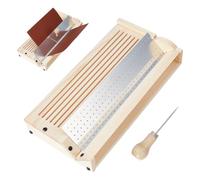 NBEADS Signature Punching Tool for Bookbinding, Bookbinding Punching Cradle with Aluminum Piercing Guide Book Binding Tools and Wooden Awl for DIY Crafts Journals Planners Books