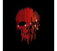 NBEADS Skull Rhinestone Iron on Transfer, 29.7x21cm Heat Transfer Decal Bling Crystal Decals Clear Rhinestone Template Clothing Repair Applique for T-Shirt Clothing Pants Bags