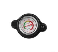 NbgrvB 1.8 Bar Radiator Cap with Temperature Gauge for Motorcycle - High Pressure Aluminum Alloy Water Tank Cover 32-400°F