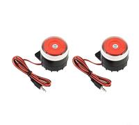 NbgrvB 120dB DC 12V Wired Indoor Siren Alarm Buzzer High Decibel for Home Security Metal Housing 2 Units