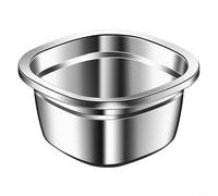 NbgrvB 13.5x6.8cm Dual-Layer Metal Food Colander Set(basin)