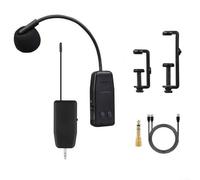 NbgrvB 2.4G Wireless Microphone System for Violin Cello - Rechargeable Clip-On Mic with 50m Range for Live Vocals and Teaching - Bodypack Set(1 to 1)