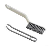 NbgrvB 2 Located for 1 Brush Hair Gaps Clip in Floor Seam Plus Wall Cleaning Multi-purpose Narrow Corner Brush Having 285cm Long Handle Bathroom 3cm E (WHITE)