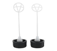 NbgrvB 2 Pieces for Black for Fuel for Tank Cap for Plastic 45mm Outer Dia 43cc 49cc 52cc 55cc Petrol Scooter Hedge Trimmer Brush Mower