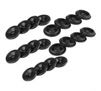 NbgrvB 20 Pack Rubber Grease for Trailer Wheel Hub, 38mm Dust Cover with Seal, Rust-Proof Bearing Protection for Spindle, Black