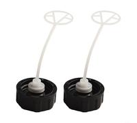 NbgrvB 2pcs Black Plastic Fuel Tank Cap Replacement for Hedge Trimmer Brush Cutter, Fits 43cc, 49cc, 52cc, 55cc Petrol Scooter Garden Engine, 45mm OD 34mm ID