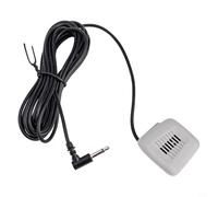 NbgrvB 3.5mm Wired External Car Microphone Roof Panel Reading Light ABS Black