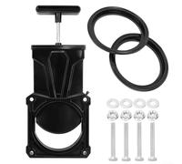 NbgrvB 3 Inch RV Waste Dump Gate Valve for Camper Trailer for motorhome, ABS Plastic Tank Sewer Drain Valve with Bolts and Seals
