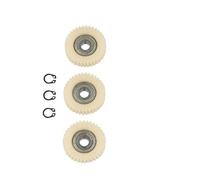NbgrvB 3-Pack 36T Nylon Planetary Gears with Bearings Compatible for Bafang E-Bike Hub Motor, 38x38x12mm Diameter Nylon Motor Gear White Replacement Parts