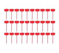 NbgrvB 30 Pack for Large Garden Plant Labels 36cm Plastic Signboard Gardening Identification, DIY Decor, Wedding Guide, White Yellow Blue for Red(Red)