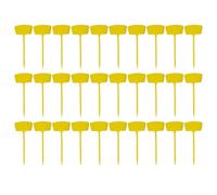 NbgrvB 30 Pack for Large Garden Plant Labels 36cm Plastic Signboard Gardening Identification, DIY Decor, Wedding Guide, White Yellow Blue for Red(Yellow)