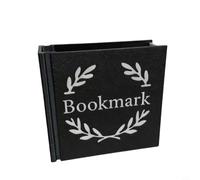 NbgrvB 3D Printed Bookmark Holder and Desk Organizer with Multi-Colour Options Books and Stationery, for Compact Plastic Design(Black)